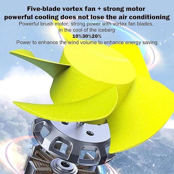 Baihuo MY-7080 Vehicle Cigarette Lighter Powered Dual Head Fan