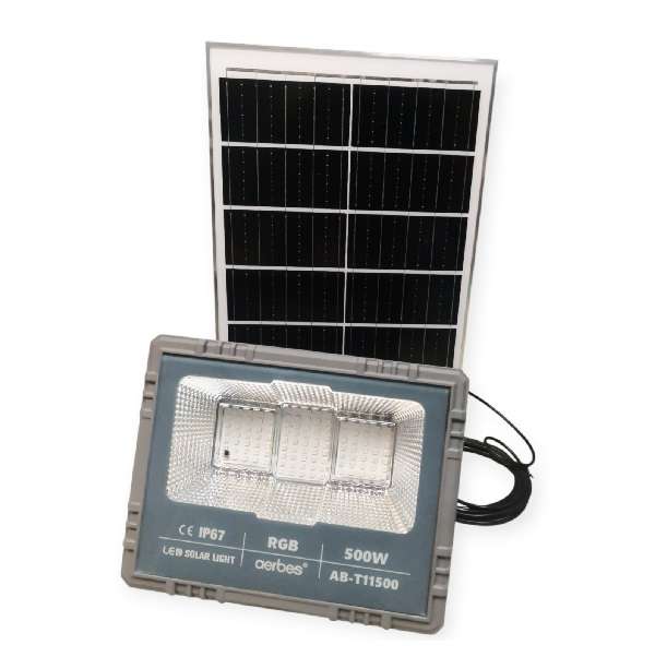 Aerbes AB-T11500 500W 114LED Solar RGB Flood Light 18000mah Battery With Remote Control