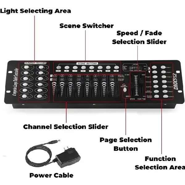 DMX512 Controller 192 Channel For Disco and Light Effect Console PM-5009