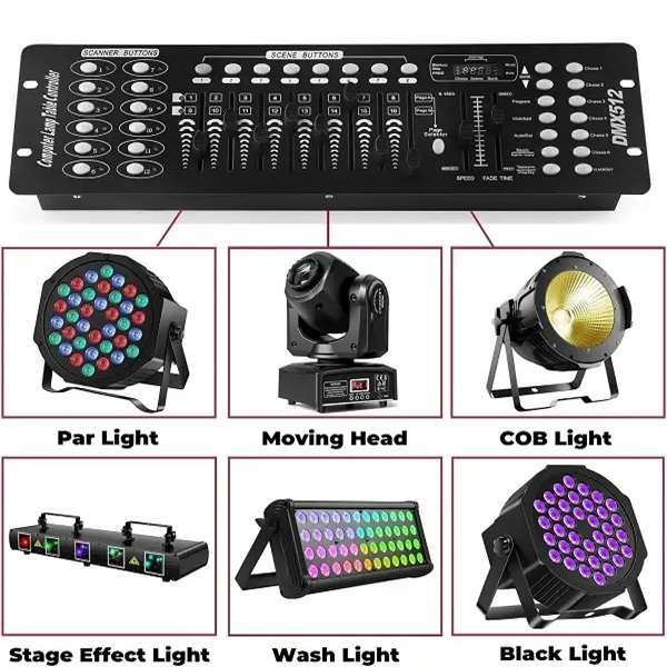 DMX512 Controller 192 Channel For Disco and Light Effect Console PM-5009