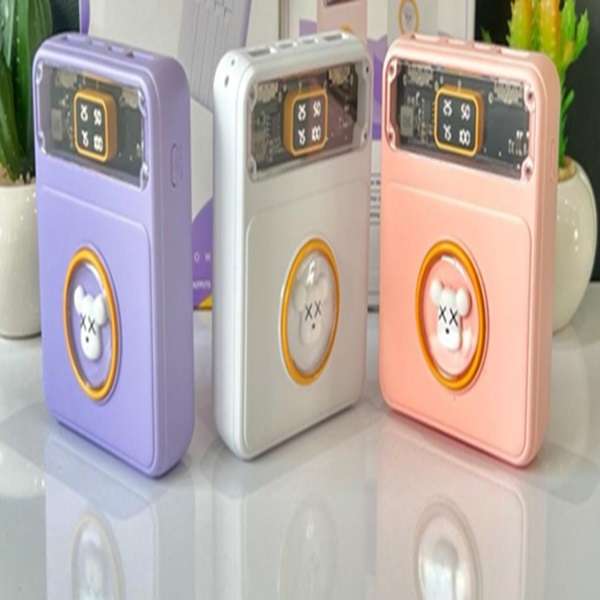 Treqa TR-969 10000Mah Transparent Power Bank with USB Cables Attached