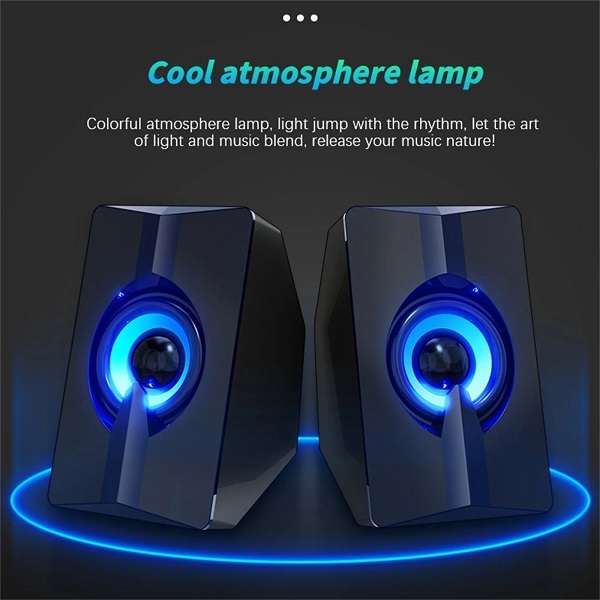 Aerbes AB-D377 Luminous USB Computer Speaker