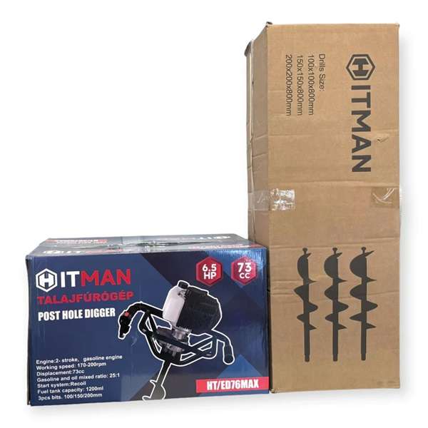 Hitman HT-ED76MAX Ground Driller 73CC 6.5HP