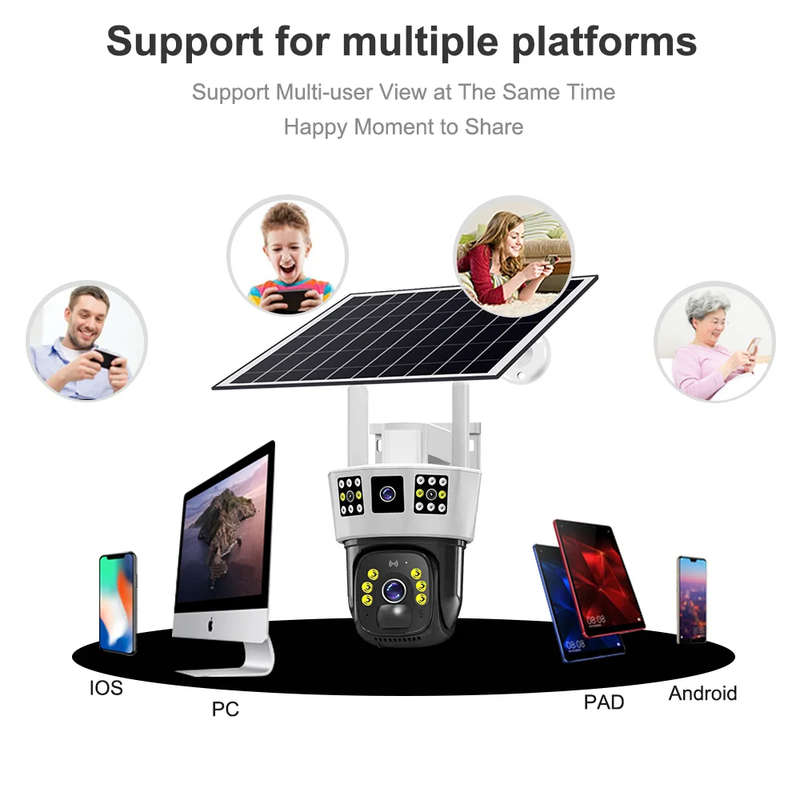 JG20375629 4G Solar Powered Camera V380 Pro App VTS01-G