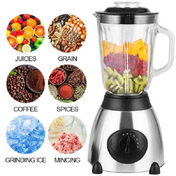XUFU XF-166   2 IN 1 Blender Ice Crusher Stainless  Steel