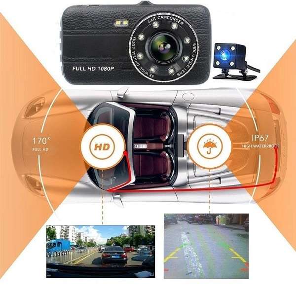 Aerbes AB-Q610 HD 1080P HDR In Vehicle Dual Dashboard Camera
