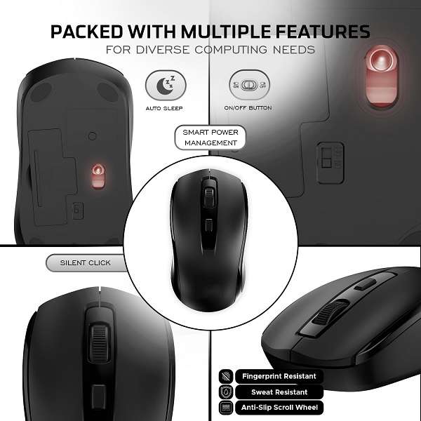 Aerbes AB-DN18 Wireless 2.4ghz Mouse 1600dpi