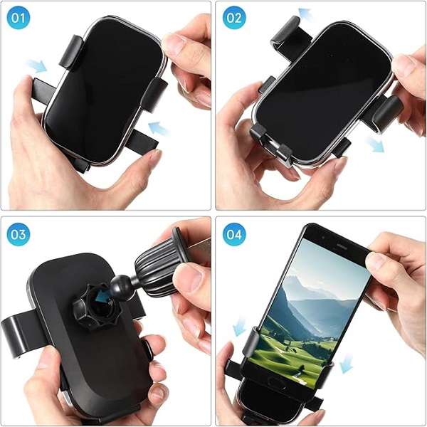 Treqa BC-T22 4 to 7" Air Vent Car Phone Holder
