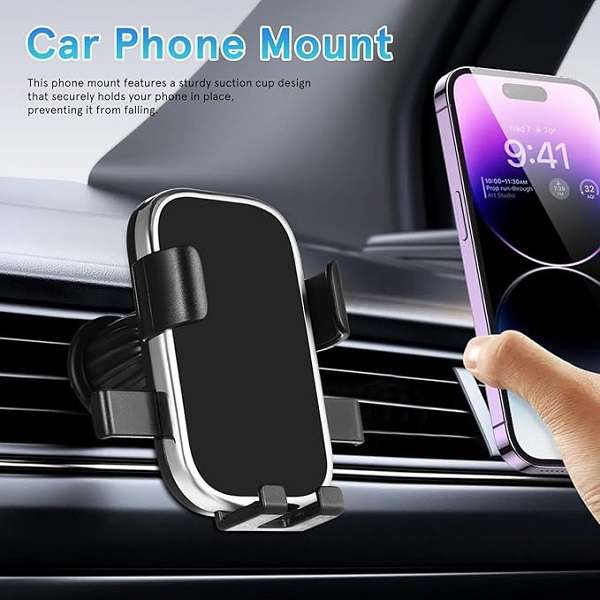 Treqa BC-T22 4 to 7" Air Vent Car Phone Holder