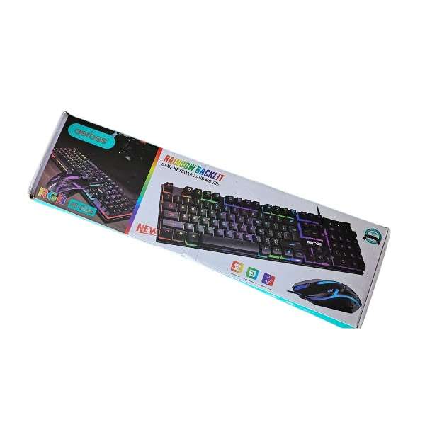 Aerbes AB-D336 LED Backlit Wired Keyboard And Mouse Set
