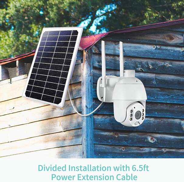 S10-4G 7.8W Solar Powered Surveillance PTZ Camera With Voice Monitor And PIR Ubox App