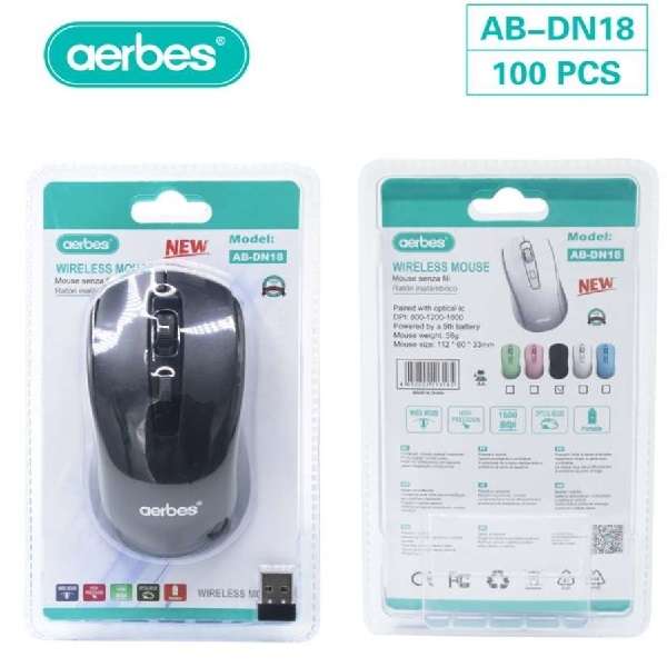 Aerbes AB-DN18 Wireless 2.4ghz Mouse 1600dpi