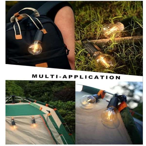 Wolulu AS-32771 3 Mode Rechargeable Hanging Hook Clip Camping Light