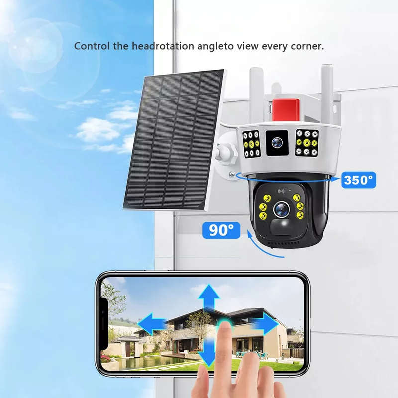JG20375629 4G Solar Powered Camera V380 Pro App VTS01-G