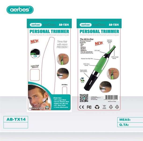 Aerbes AB-TX14 Mens Eyebrow/Side Burns Trimmer