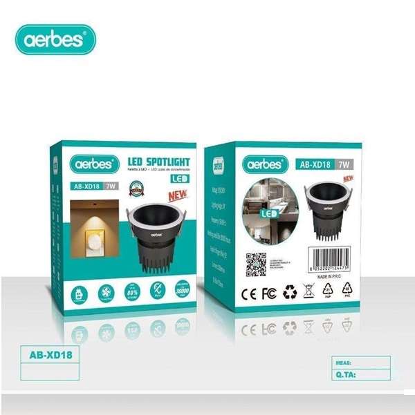 Aerbes AB-XD18 7W Spotlight With Wide Angle Positive White Light