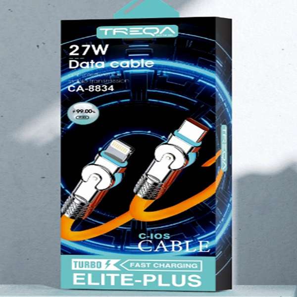 Treqa CA-8834 27W  Type C To Lightning  Cable 1M