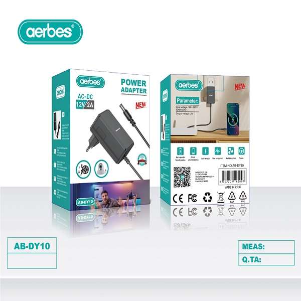 Aerbes AB-DY10  Power Adapter 12V 2A