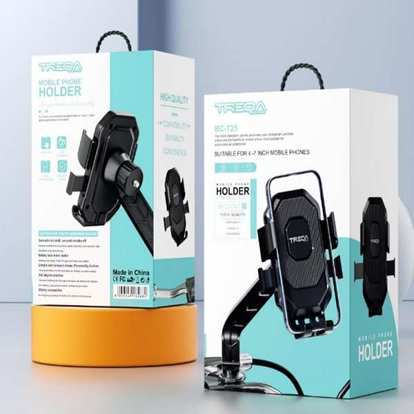 Treqa BC-T25 4 To 7"  Bicycle Mobile Phone Holder