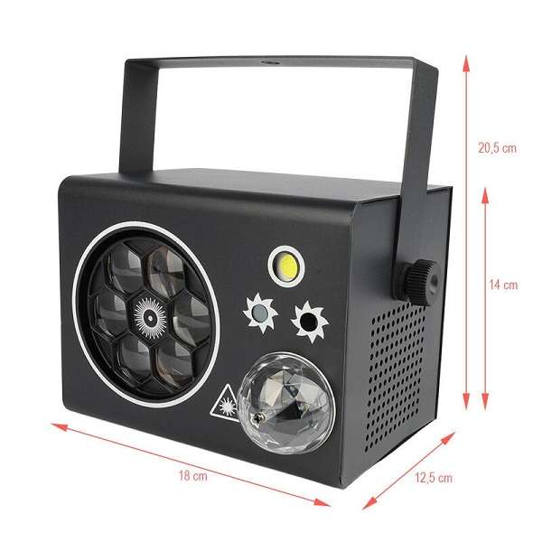 Pemin Plus PM-126 Mini 4 in 1 Dance Stage Light