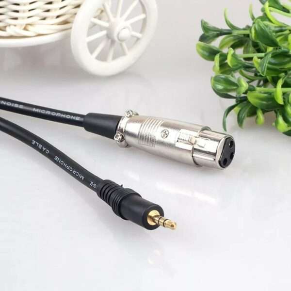 Super Electronics SE-L218 3.5mm Stereo Jack Male To XLR Female Cable Foil+Braided Shielded For Mi...