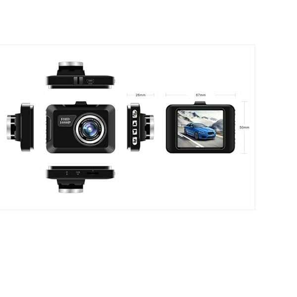 Q501 200Mah Full HD 1080P Car Dash Cam with Wide-Angle Lens