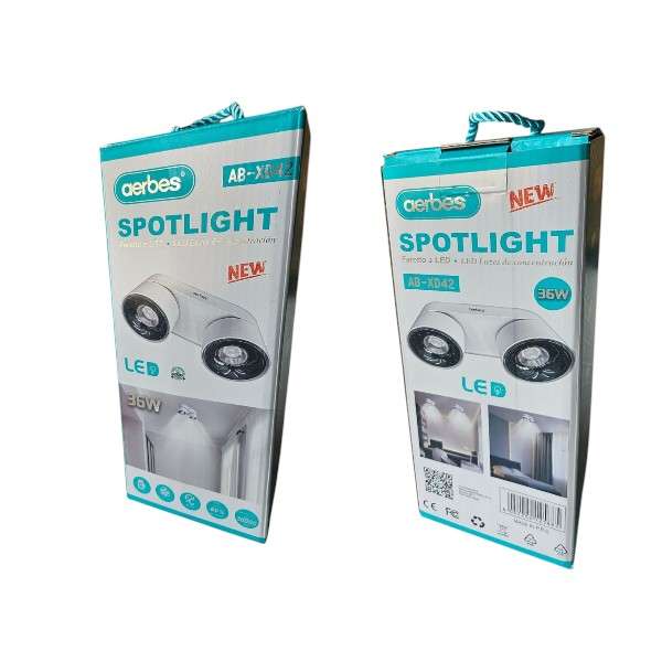 Aerbes AB-XD42 36W LED Dual Spotlight With Wide Angle Positive White Light