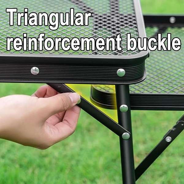JG20375697 Portable Folding Camping Table with Side Trays