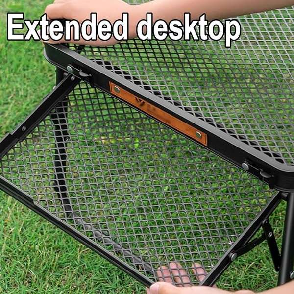 JG20375697 Portable Folding Camping Table with Side Trays