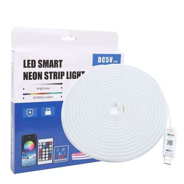 PM-147 Smart 5M LED Neon Flexible Strip Light With Remote