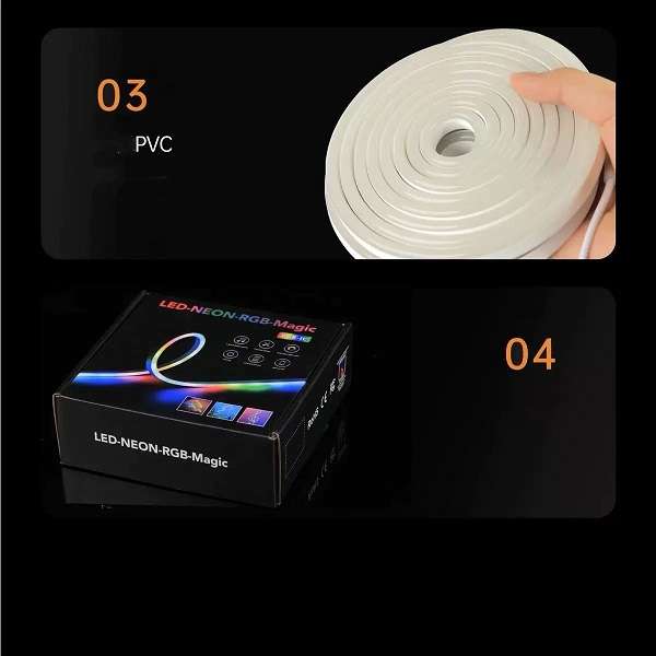 PM-148 Smart LED Neon Flexible Strip Light 5M With Remote