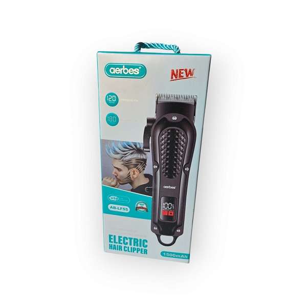 Aerbes AB-LF55 Electric Hair Cutting Shears 1500mah Battery With Comb Attachments