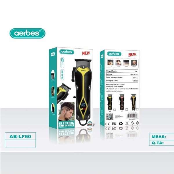 Aerbes AB-LF60 1500Mah Rechargeable Electric Hair Clipper