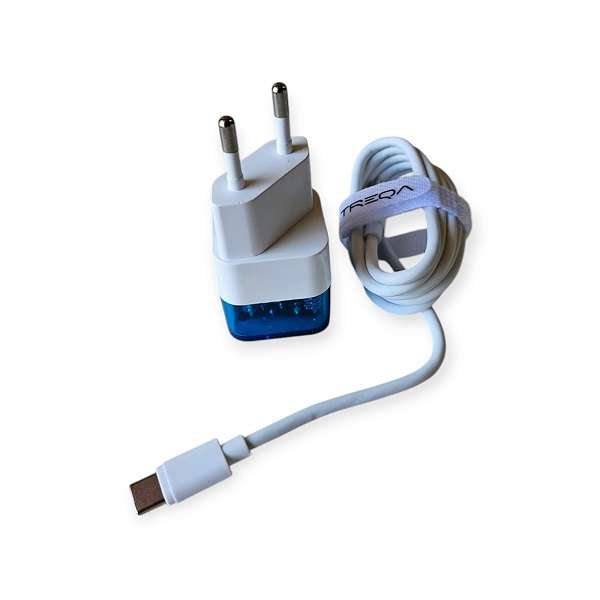 Treqa CS-237 Type C 38W USB + PD Charging Head With Type C To Type C Cable