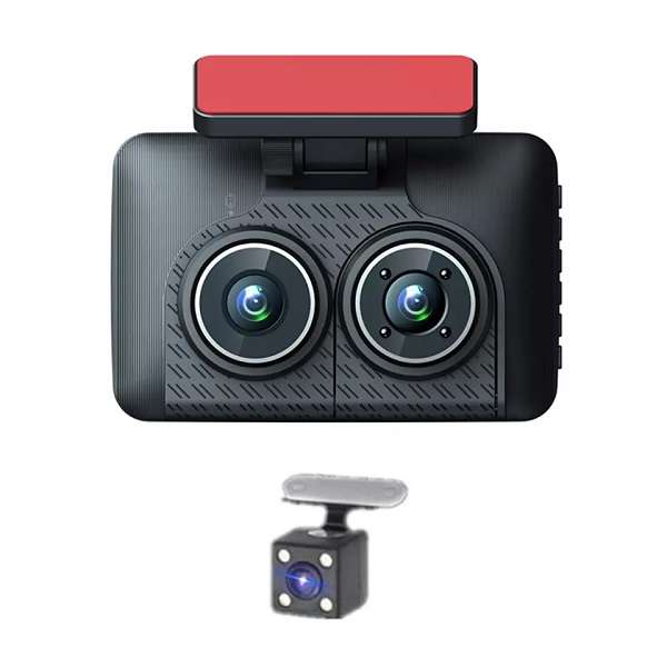 Aerbes AB-QC34 300Mah  3-Camera Lens Car DVR 4" Full HD 1080P Dash Cam With G-Sensor