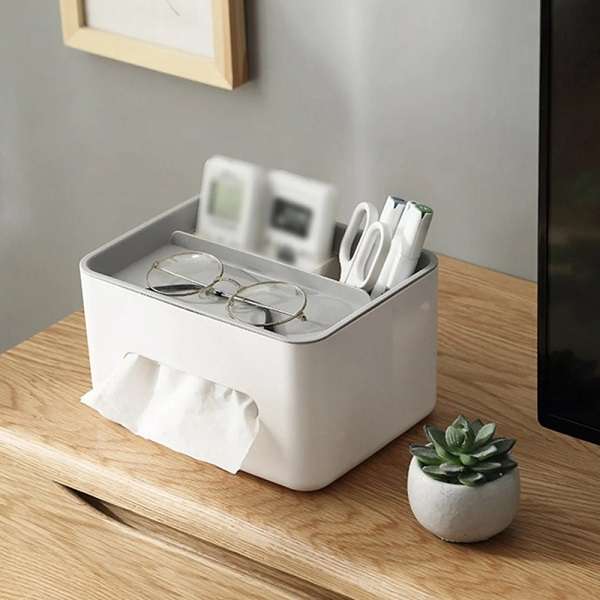 JG20375691 Tissue Paper Box With Phone Holder For Home Office