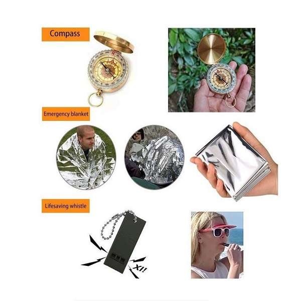 Super Electronics SE-Z174 12 in One Survival  Emergency Kit