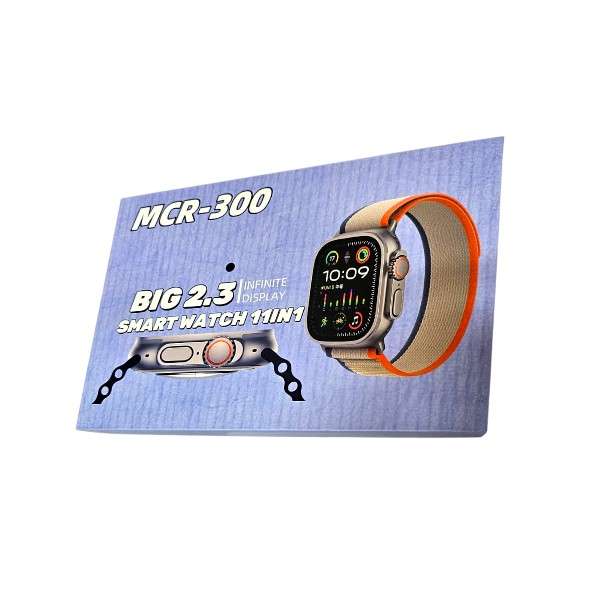 MCR-300 11 in 1 Big 2.3 Infinite Display Bluetooth Smart Watch With Protective Case Uses Olywear App
