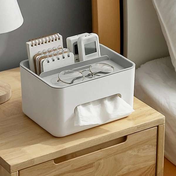 JG20375691 Tissue Paper Box With Phone Holder For Home Office