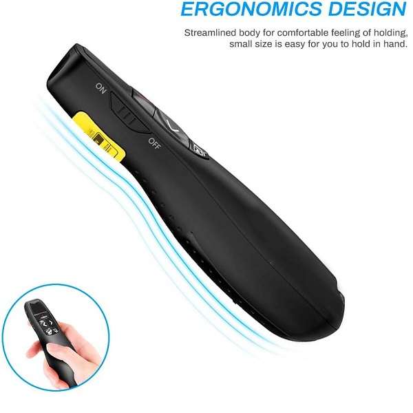 Tangka TK-F400 2.4ghz 2-in-1 USB Type C Battery Operated Laser Presenter
