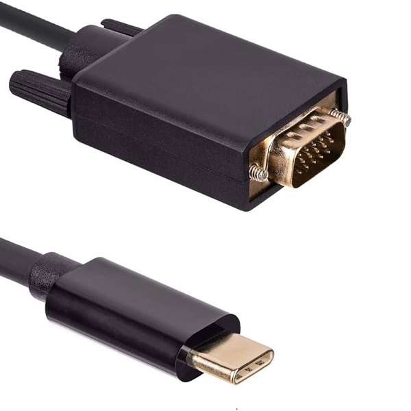 SE-L221 Type C To VGA 1.5M Gold Plated Converter Cable
