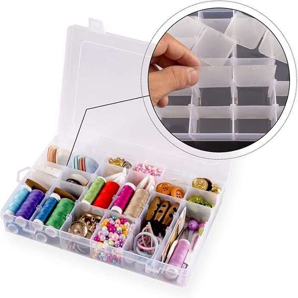 JG20375668 Compartment Storage Box With Adjustable Divider