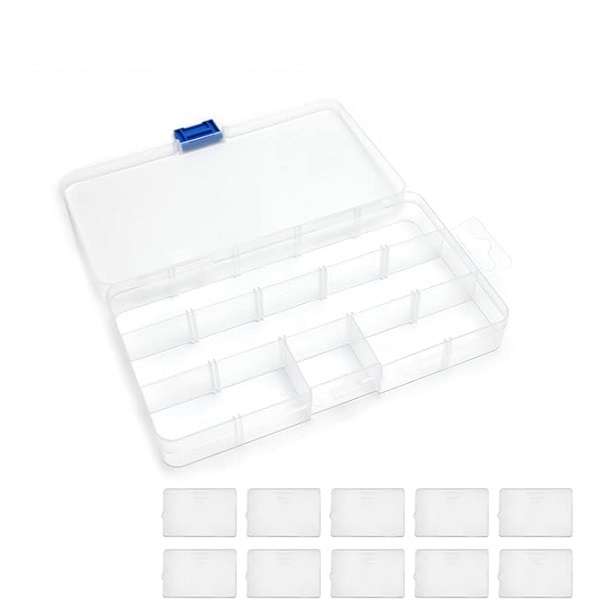 JG20375668 Compartment Storage Box With Adjustable Divider
