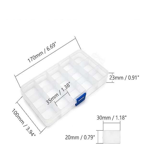 JG20375668 Compartment Storage Box With Adjustable Divider