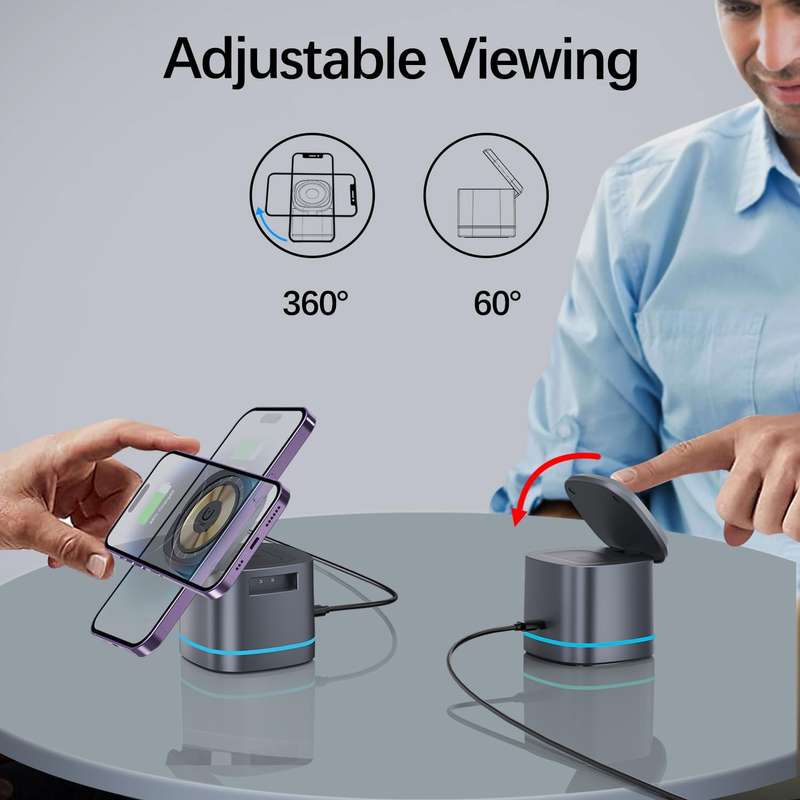 Aerbes AB-SJ161 3 in 1 Wireless Magnetic Charger