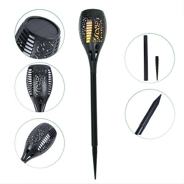 FA-6018 Solar Powered Garden Flame LED Light