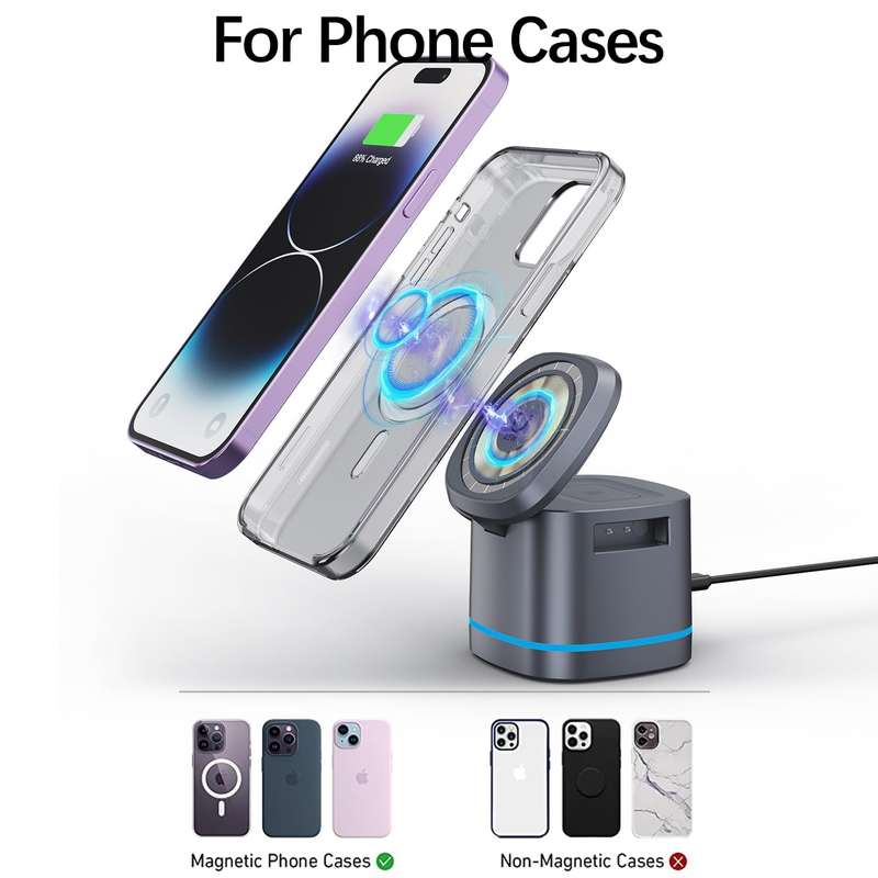 Aerbes AB-SJ161 3 in 1 Wireless Magnetic Charger