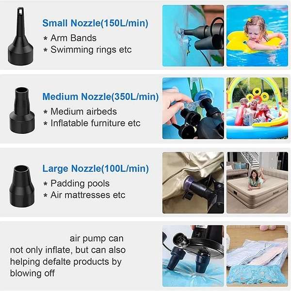 Wolulu AS-50966 Dual Purpose 4500Mah Inflatable Rechargeable Pump