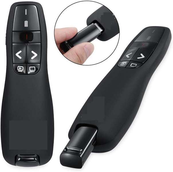 Tangka TK-F400 2.4ghz 2-in-1 USB Type C Battery Operated Laser Presenter