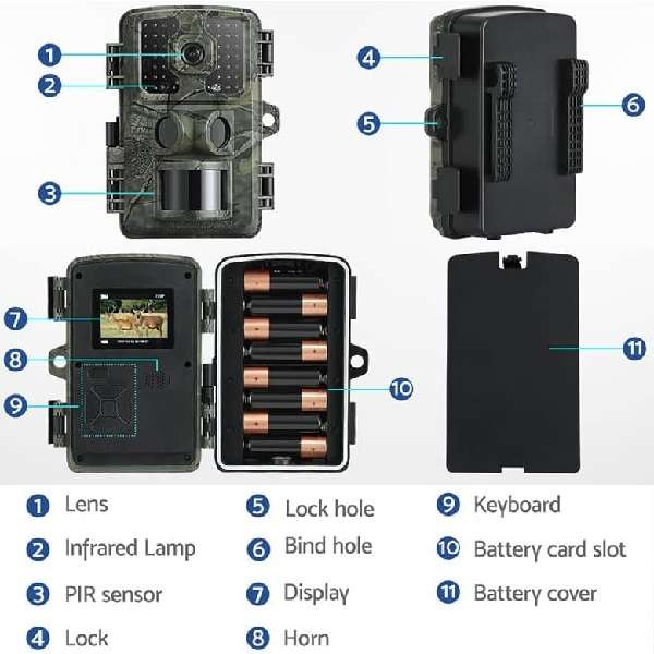 DL003 16mp Hunting Trail Camera 2.0" Screen